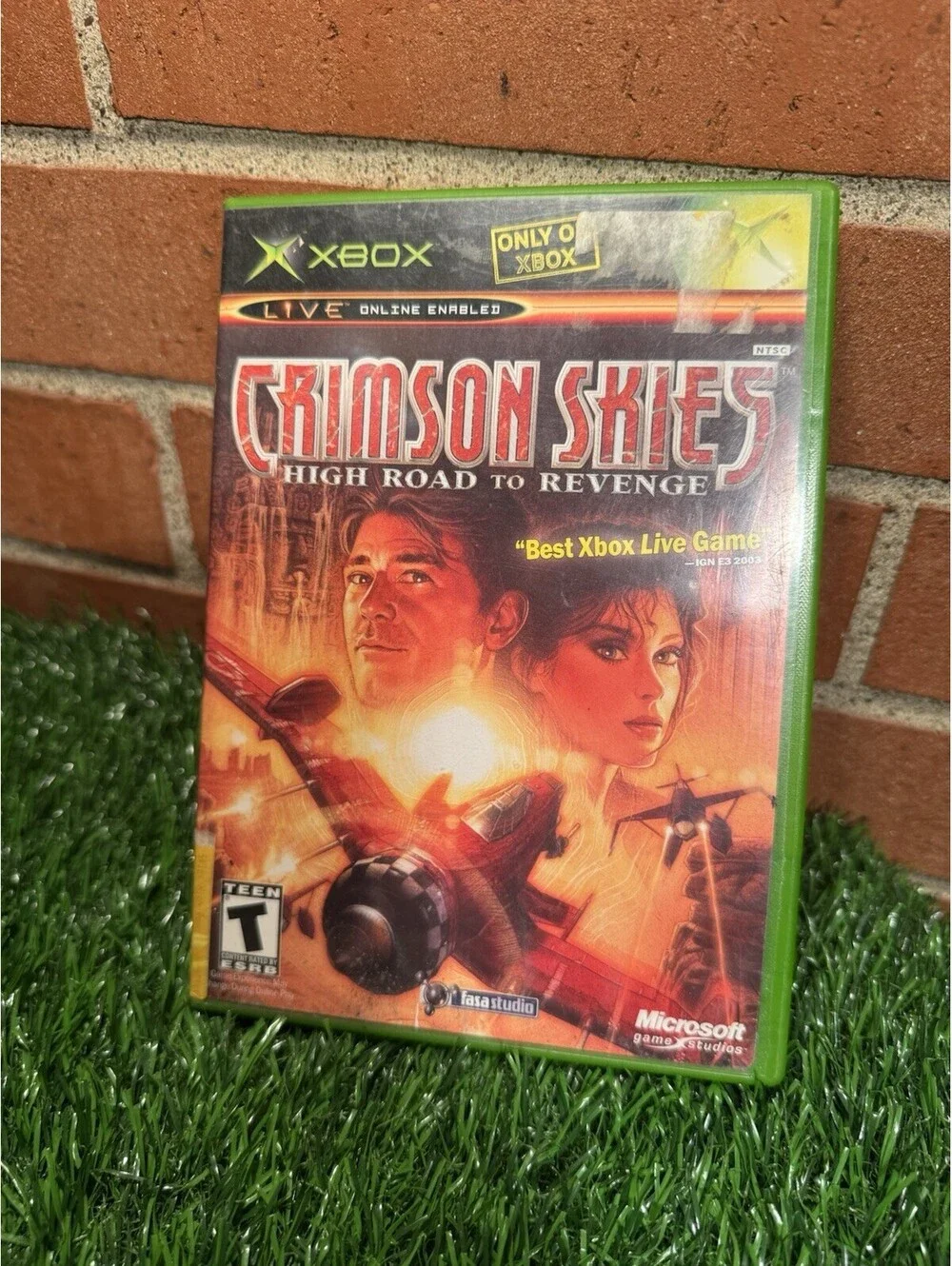 Crimson Skies: High Road to Revenge Xbox Disc, Case & Manual